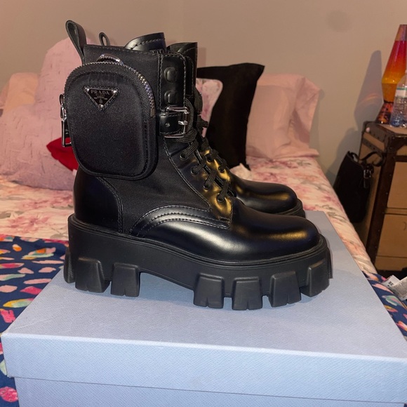 Prada Boots size 6🖤 - Picture 3 of 9